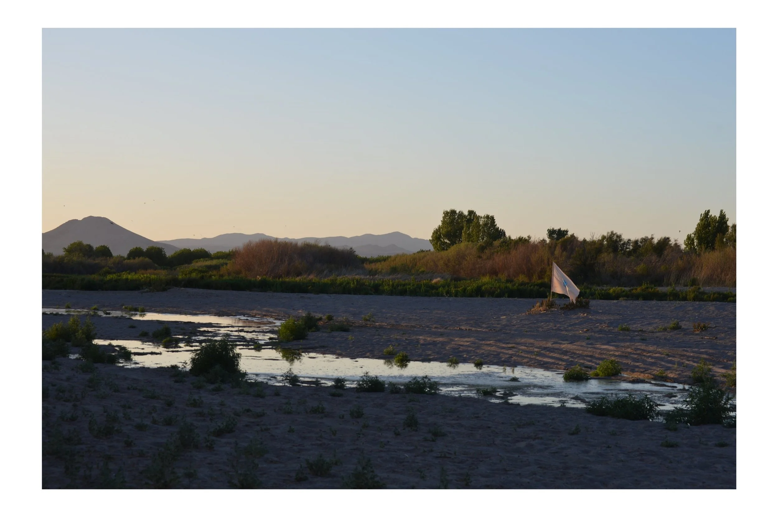 Flag at Rio Grande